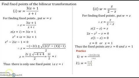 Bilinear Transformation