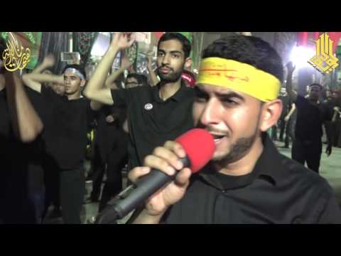 الرادود علي غريب ليلة التاسع من محرم 1437 بموكب الولاية بأم الحمام