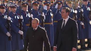 Putin Awards State Honors To Serbian President Vucic