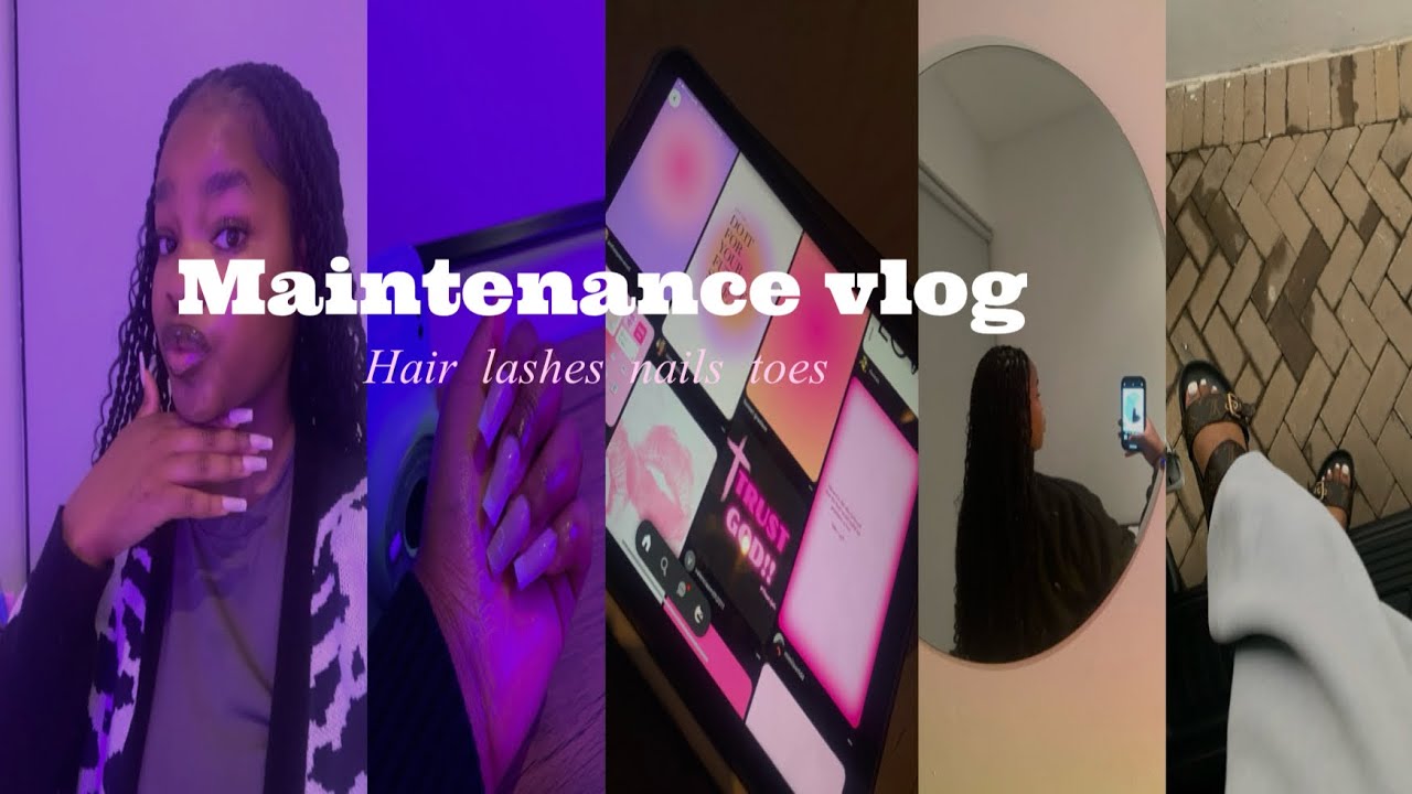 Maintenance vlog[hair,lashes,nails,hauls]lSouth African YouTuber