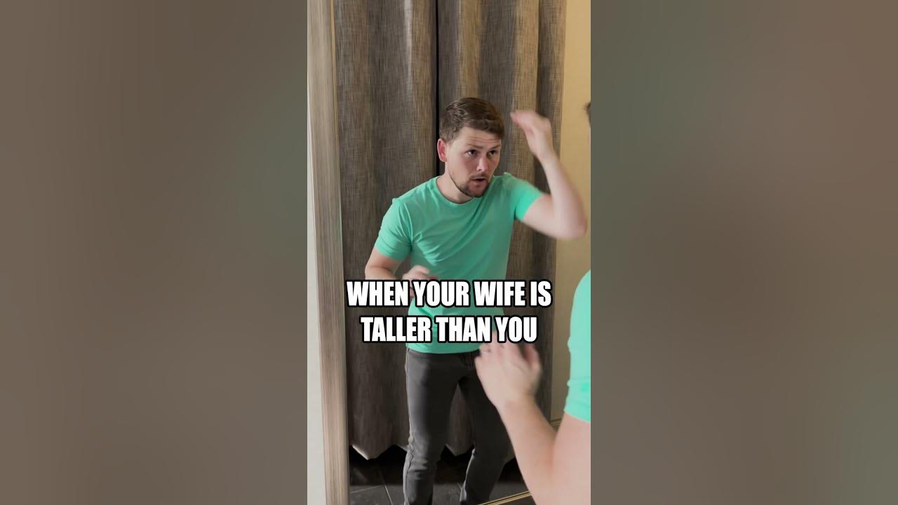 When Your Wife Is Taller Than You | Drew Lynch | #shortking #standup #sketch #comedy #shorts