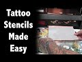 How to make a tattoo stencil using a thermal imager A4 stencil printer