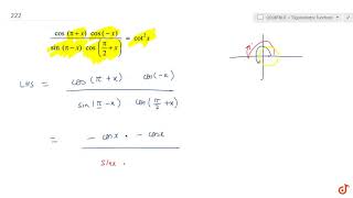 Question from - ncert maths class 11 chapter 3 exercise 3.3 – 8
trigonometric functions cbse, rbse, up, mp, bihar board text:- prove
that: ...