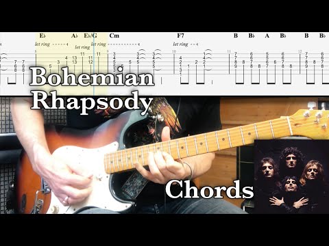 Bohemian Rhapsody Chords (Queen Tutorial TAB Lesson)