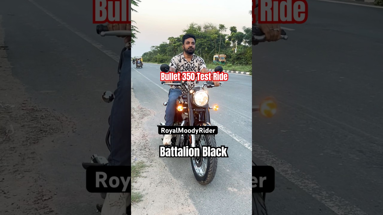 New Royal Enfield Bullet 350 Battalion Black 