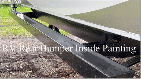 RV Rear Bumper Painting Inside