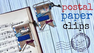 Postal Themed Altered Paper Clip