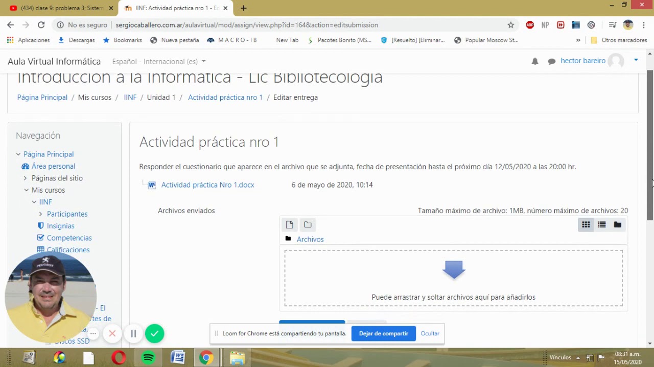 Como entregar un trabajo en el aula virtual - YouTube