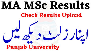 MA MSc Annual 2022 Results Announced Punjab University Check Result MA MSc Annual 2022