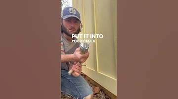How to caulk siding 🏠 #caulking #construction #satisfying #shorts