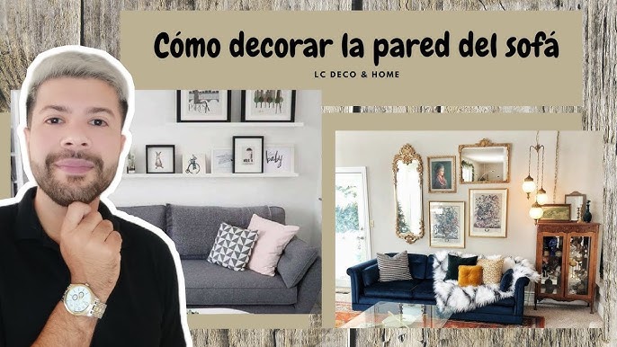 🌟 TRANSFORMA tu salón en un PARAÍSO de estilo: Descubre CÓMO vestir la  pared detrás de tu sofá 