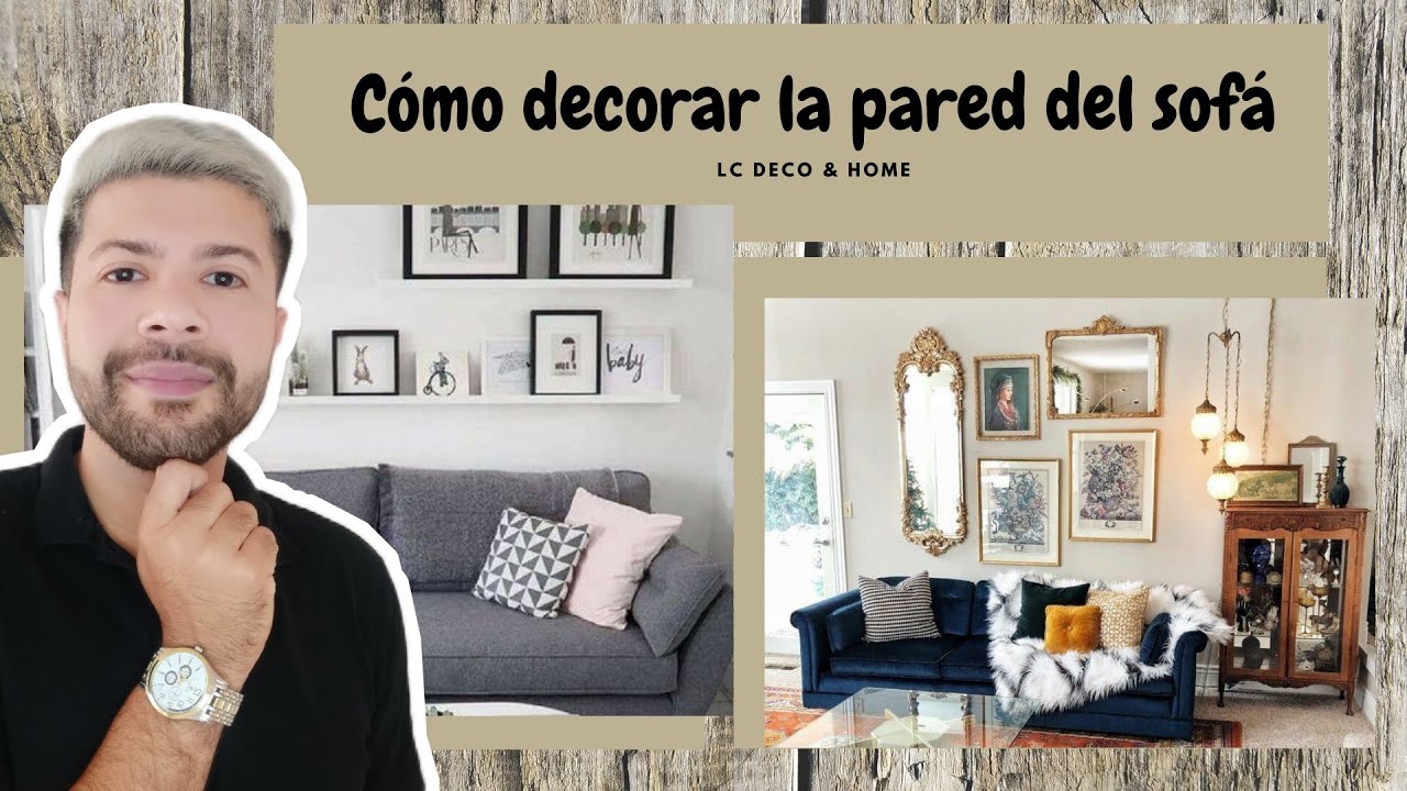 5 ideas top para decorar la pared de encima del sofá