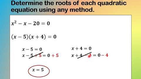 LESSON 3 CHARACTERIZING AND DESCRIBING THE ROOTS OF A QUADRATIC EQUATION