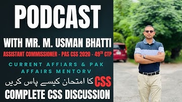 How to Pass CSS Exams | Muhammad Usman Proven Tips for Subjects | Best Institutes| Crushing Hurdles