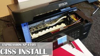 XP-4105 CISS INSTALL FOR SUBLIMATION!! (WF-2830 and WF-2850 too!)