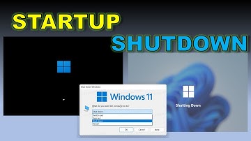 Startup and shutdown windows 11