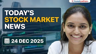 Daily Stock Market News(24 Dec 2025): Tata Motors EV Plan, Silver @$70, RBI Liquidity Injection