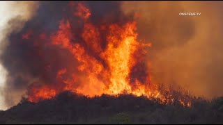 Raging Brush Fire Forces Evacuations | Murrieta