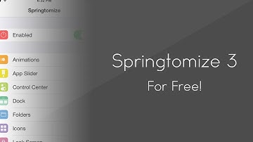 Springtomize 3 - iOS 7 / How to Install For Free!