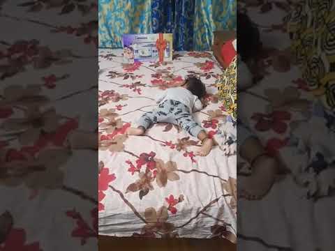 Baby's first knee walking - YouTube