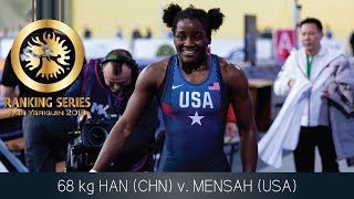 GOLD WW - 68 kg: Y. HAN (CHN) v. T. MENSAH (USA)