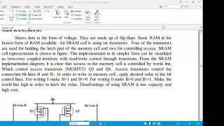 Embedded System components- Memory components