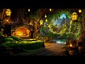 Cozy forest nook  gentle fantasy music  ambience