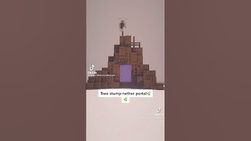 Tree stump nether portal #shorts