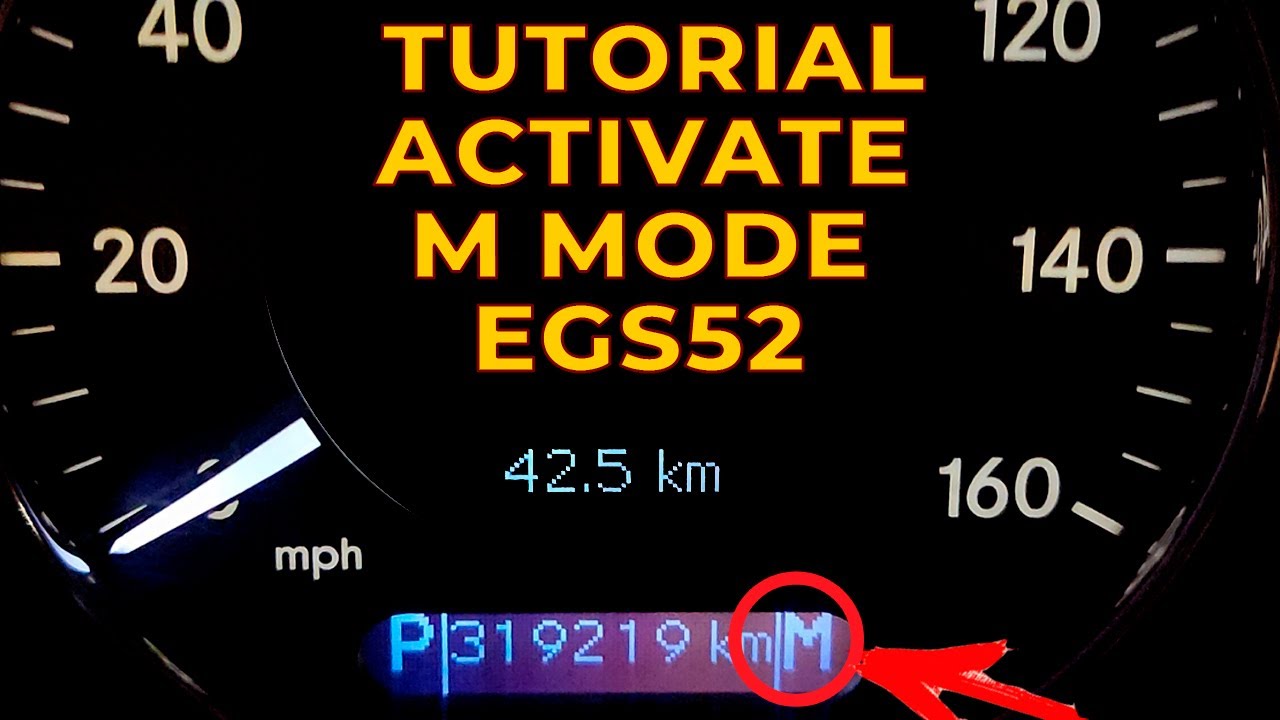 Как активировать Режим M Manual на АКПП 722.6 EGS52 5G-Tronic Mercedes W211 W212 W204 X204 Vediamo 4