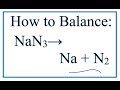 Balancing Chemical Equations and Reactions