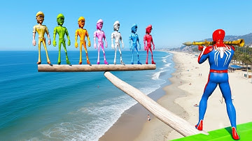 GTA 5 Epic Ragdolls | Spiderman and Super Heroes Jumps/fails Episode 548 (Euphoria Physics)