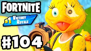 A Quackling with a Rocket Launcher! Duos #1 Victory Royale! - Fortnite - Gameplay Part 104