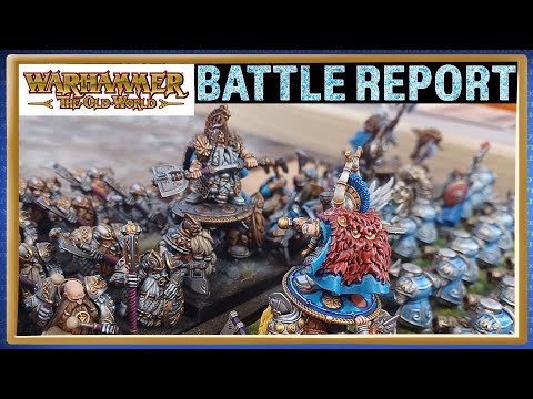 Dwarfs vs Dwarfs - Warhammer The Old World Battle Report - YouTube