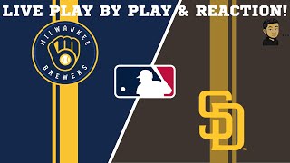 Milwaukee Brewers vs San Diego Padres | MLB Livestream Live Play By Play & Reaction (9/24/2025)