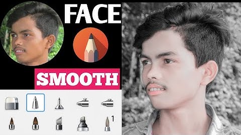 Best Face Smooth Photo Editing #2024 || Autodesk sketchbook Face Smooth photo || #video #editing