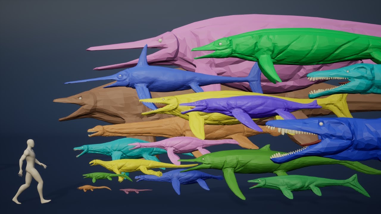 These Marine Reptiles Were HUGE! | 3D Size Comparison