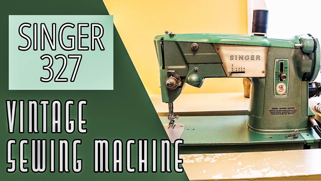 Vintage Sewing Machine Singer 327 Oiling, Cleaning, Adjusting