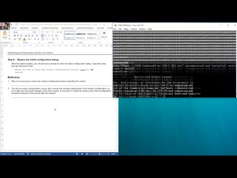 0.0.0.1 Lab - Initializing and Reloading a Router and Switch