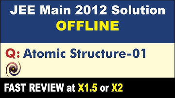 JEE Main 2012 Physics Solutions | Atomic Structure 01