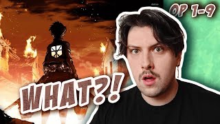 Music Producer Reacts to Attack on Titan Openings 1-9 FOR THE FIRST TIME!