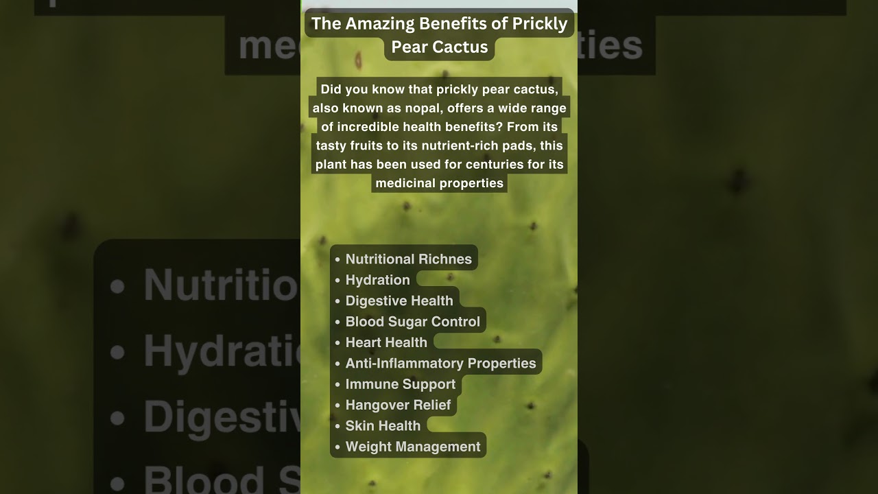 The Amazing Benefits of Prickly Pear Cactus