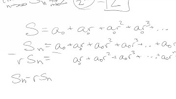 Closed form for the sum of a geometric series