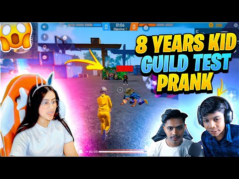 ADAM GUILD TEST PRANK ON CUTE GIRL STREAMER 😱 Garena free fire