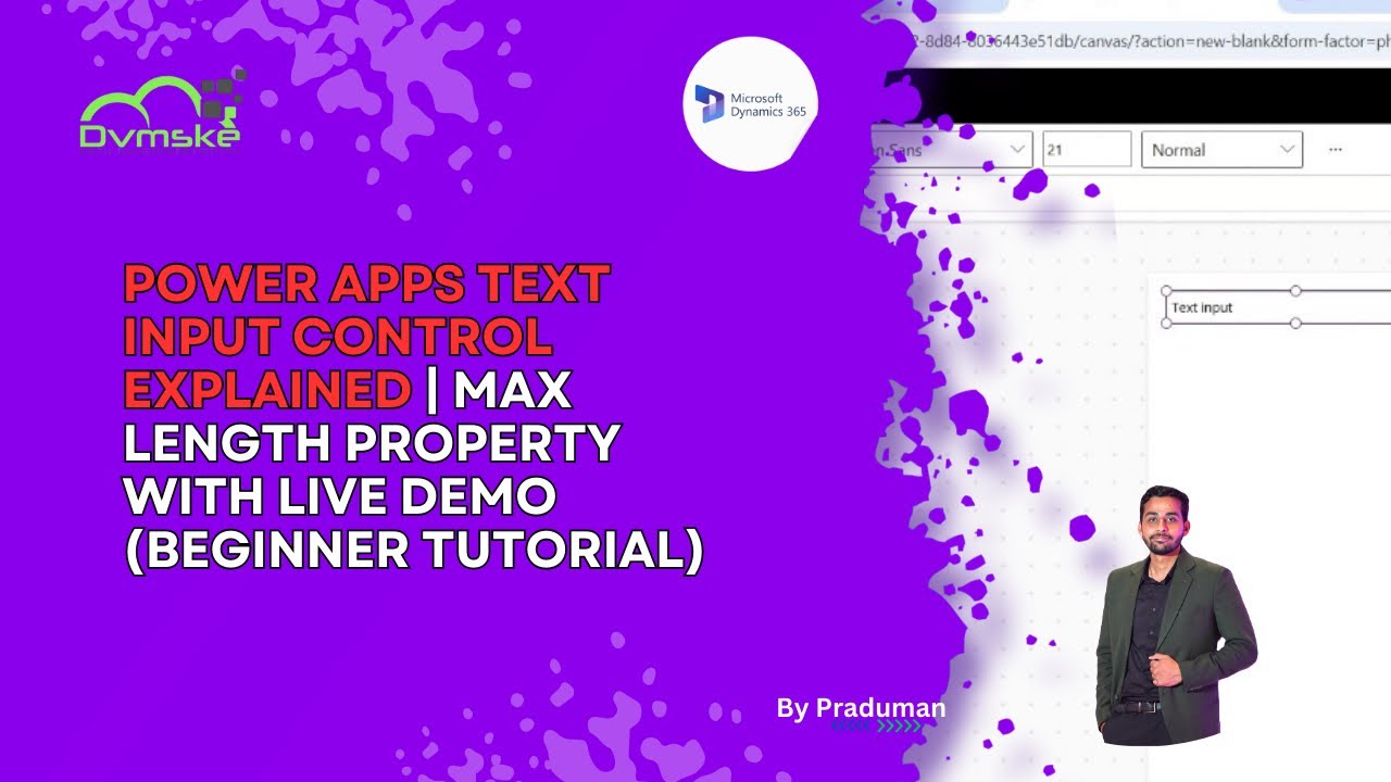Power Apps Text Input Control Explained | Max Length Property with Live ...