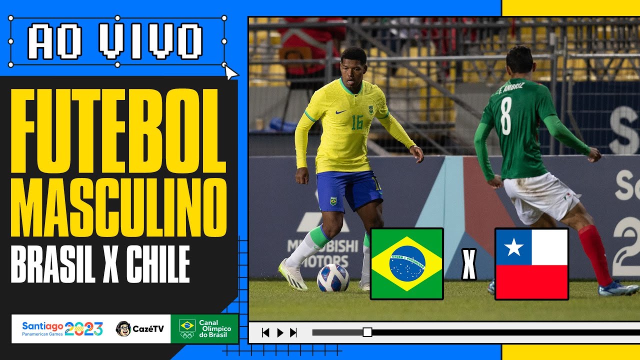 AO VIVO: BRASIL X CHILE | FUTEBOL MASCULINO | FINAL | PAN-AMERICANO 2023 NA CAZÉTV