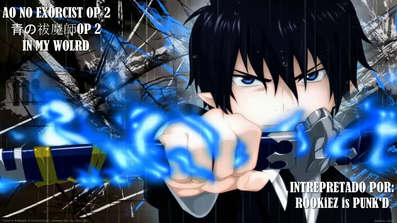 Ao No Exorcist Opening 2 In My World Rookiez Is Punkd Custom Guitar Flash