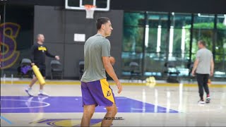 Cole Swider LA Lakers Training Camp Footage!