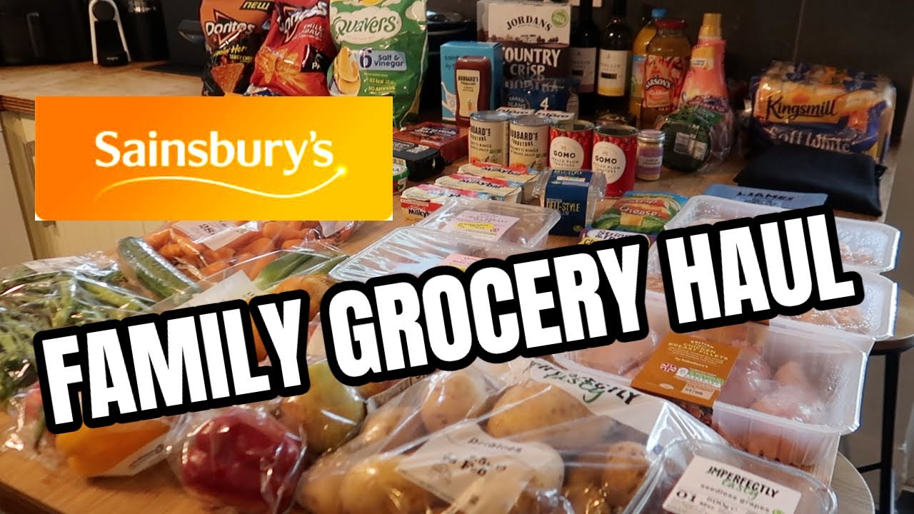 SAINSBURY'S GROCERY HAUL & MEAL PLAN YouTube