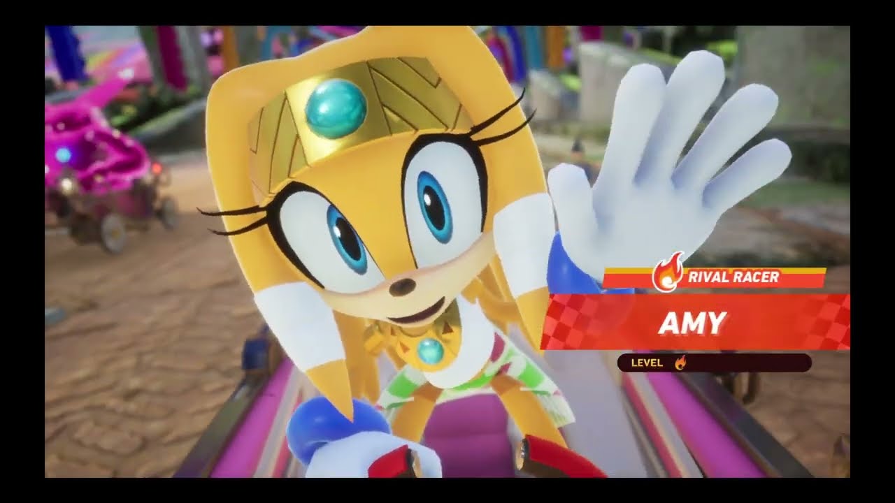 Shahra vs Tikal - Sonic Racing CrossWorlds modded gameplay