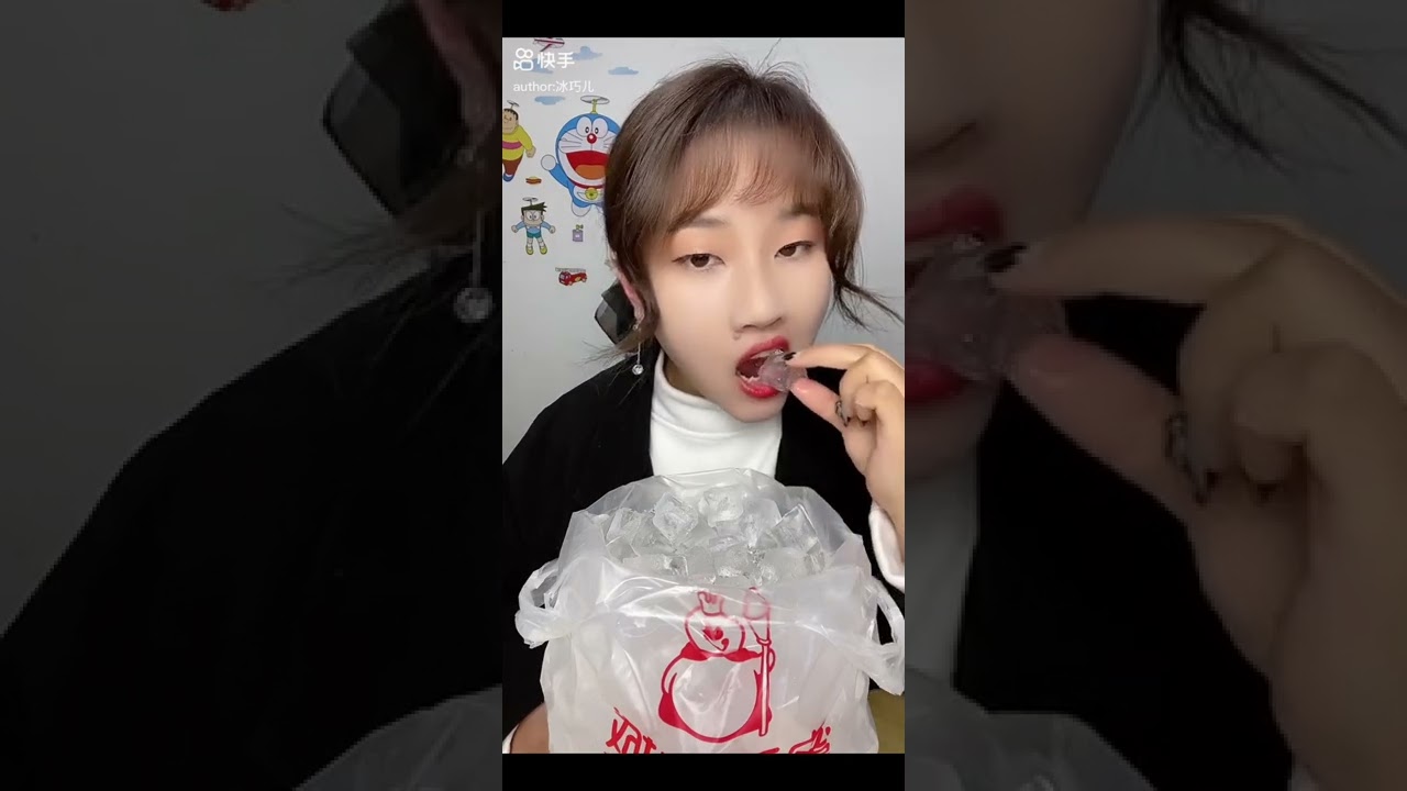 Crunchy hard ice/cube ice eating ASMR|  #iceeating #asmr #asmrice #lzm